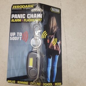 Panic Chain Alarm & Flashlight - Black